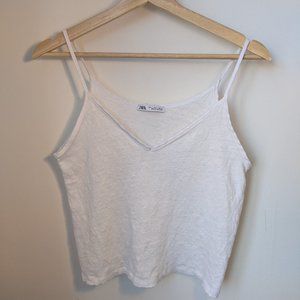 Linen Beachy Cropped Camisole